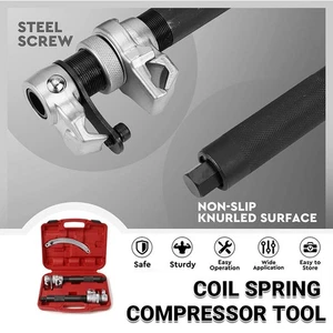 Coil Spring Compressor Tool Heavy Duty Suspension Clamp With Safety Bracket Kit - Picture 1 of 12
