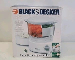 Black & Decker Flavor Scenter Handy Steamer Plus Vegetable Rice Cooker HS900 New - Picture 1 of 4