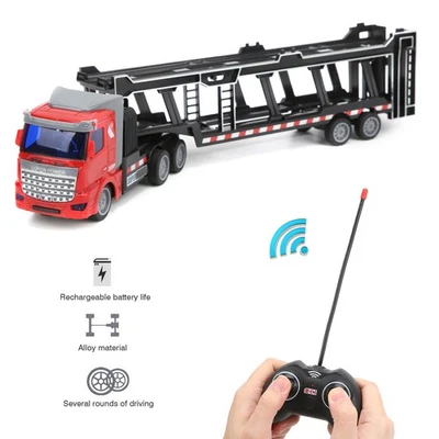 (Red Alloy Fire Truck Kids Truck Toy Model 1:48 Alloy Super Truck Vehicle Si ZM - Image 1 of 4
