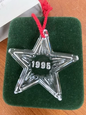 WATERFORD VINTAGE CRISTAL 1995 ESTRELLA ADORNO NAVIDAD VACACIONES RETRO Foto 1 de 4