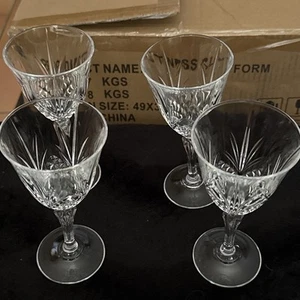 Vintage Salzburg Cristal de Flandre Weinglas Frankreich Auslaufmodell NEUWERTIG!!! - Bild 1 von 12