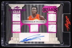 2024 LEAF ULTIMATE SPORTS DOMINIQUE WILKINS SIGNATURE RELICS AUTO PATCH # /6 - Picture 1 of 2