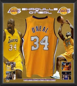 SHAQUILLE O'NEAL HAND SIGNED LOS ANGELES LAKERS JERSEY NBA BASKETBALL KOBE - Picture 1 of 1