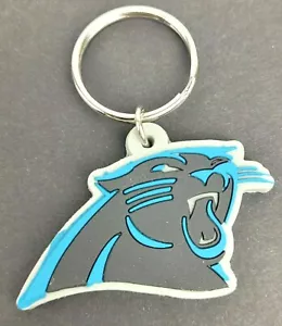 NFL Carolina Panthers Soft Flex Rubber Keychain Officially Licensed 2018 - Picture 1 of 6