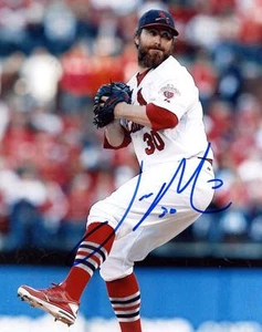 JASON MOTTE ST. LOUIS CARDINALS ACTION SIGNED 8X10 PHOTO COA - Picture 1 of 1