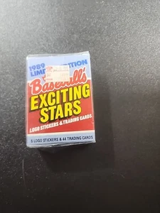 1989 Fleer Exciting Stars Unopened Factory Sealed Set 44 Cards 6 Logos Limited - Picture 1 of 2