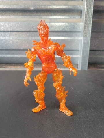 ToyBiz Marvel Fantastic Four Human Torch Light Up 6" Action Figure Chris Evans Cover