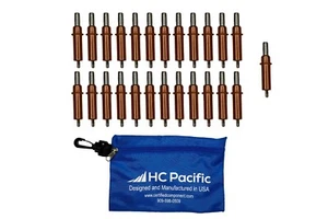 25 sujetadores y bolsa cada uno C1/8 Cleco (tamaño de taladro #30, agarre 0-1/4") hechos en EE. UU. - Imagen 1 de 1