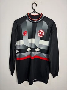 SWITZERLAND NATIONAL TEAM 1996 GOALKEEPER FOOTBALL LONG SLEEVE #1 LOTTO VINTAGE - Picture 1 of 12