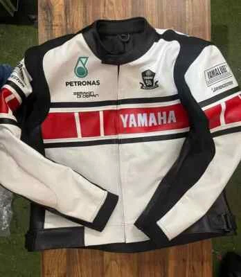 Yamaha Motorbike real Cowhide Leather Motorcycle Racing Jacket - Image 1 of 4