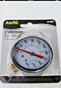 Amflo # 24 -803 Air Pressure Gauge 300PSI 30 In Stock - Picture 1 of 2