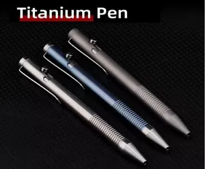 Titanium Alloy Bolt Writing Pen Outdoor Multifunctional Signature Pen EDC Tools - Picture 1 of 21