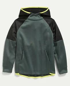 Old Navy Kids Boys Size Large (10-12) Color Block Techie Fleece Pullover Hoodie - Picture 1 of 1