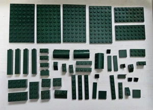 Lego 50 Stck. dunkelgrün Stck. Lot ~ Steine, Platten, Fliesen, Pisten, Spezialität - Bild 1 von 1