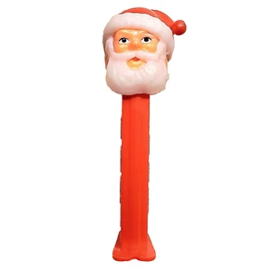 VTG 80s Santa Claus PEZ Dispenser Red With Feet Eyes Open Made In Slovenia 1980s - Picture 1 of 13