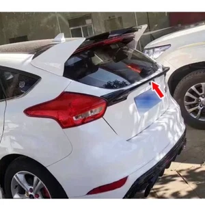 Matte Black Rear Middle Trunk Spoiler For Ford Focus MK3.5 5DR Hatchback 15-18 - Picture 1 of 6