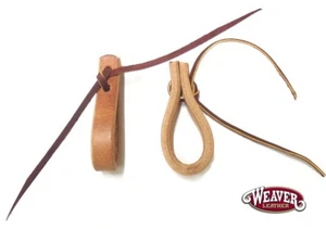 Terminali cravatta ad acqua per redini 3/4" Herman pelle rovere di Weaver nuovi - Foto 1 di 3