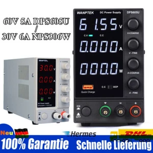 5A-30V, 6A-60V Labor DC Netzgerät Labornetzteil Trafo Stabilisiert Regelbar DHL - Bild 1 von 33