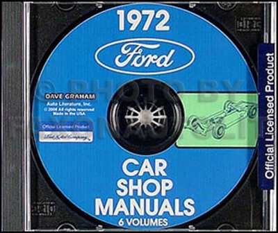 Ford Shop 1972 CD manual Torino Ranchero Mustang LTD T Bird Mark Lincoln Mercury Foto 1 de 4