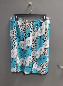 Womens New Directions Floral A-Line Skirt Size Petite Large - Picture 1 of 4