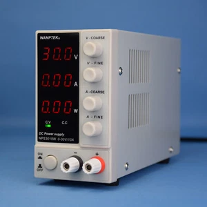 DC Labornetzteil Einstellbar Wandler Netzteil Spannung Inverter 0-30V 0-10A - Bild 1 von 12