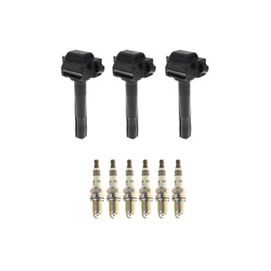 Hitachi 3 Ignition Coil 6 NGK Iridium Spark Plugs Kit For Camry 3.0 V6 1MZ-FE - Picture 1 of 1