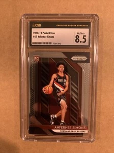 2018-19 Panini Prizm Anfernee Simons RC CSG casi nuevo/como nuevo+ 8,5 Portland Trail Blazers - Imagen 1 de 12