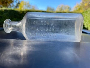 WULZEN'S PHARMACY SAN FRANCISCO, CALIFORNIA RARE PHARMACY BOTTLE - Picture 1 of 6