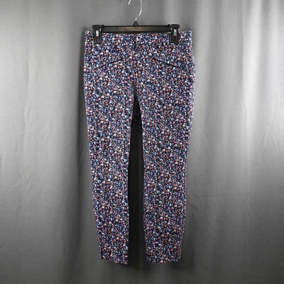 Pantalón para mujer Gap 4P azul floral costero fresco cottagecore ajustado al tobillo declaración Foto 1 de 4