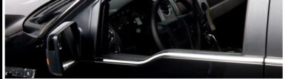 底座镀铬低窗装饰-适用于福特 F-250 F-350 & F-450 SD 2017-2022 4 件套件 — 第 1/3 张图片