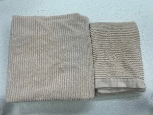 Matouk Aman (1) Bath Towel (1) Hand Towel Preowned W/defects - Picture 1 of 7