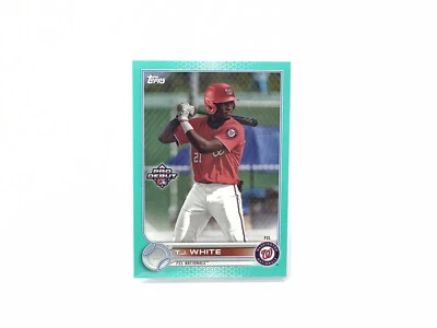 TJ WHITE 2022 Topps Pro Debut Teal 48/75 PD-191 NATIONALS - Image 1 of 2