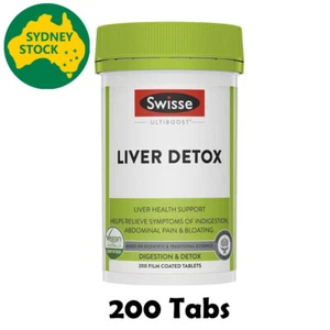 Swisse Ultiboost Liver Detox 200 Tablets Milk Thistle Indigestion Bloating - Picture 1 of 2