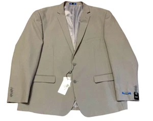 NWT Monaco Retro Paris Nicholas Suit sport blazer Gray 52R Modern Fit flat front - Picture 1 of 22