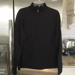 Magellan Sweater Womens Medium 1/4 Zip Mock Neck Navy Blue - XL - Picture 1 of 3