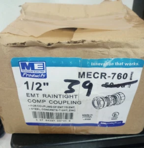 Lotto 39 ACCOPPIAMENTI A COMPRESSIONE RAINTIGHT MECR-760 MADISON 1/2" EMT - Foto 1 di 11