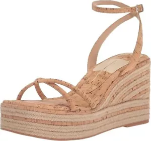 Dolce Vita Women's Elvia Strappy Platform Sandals, Nartual Cork Size8.5M - Picture 1 of 7
