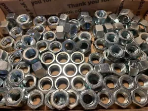 Tuerca hexagonal 1/2"-13NC chapada en zinc, 100 piezas. - Imagen 1 de 1