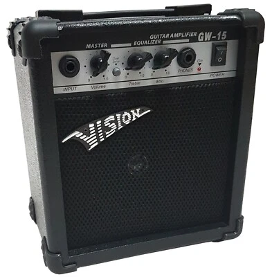 E-Gitarrenverstärker-Amp,  Modell GW15,MSA,Kopfhörereingang,Verzerrer 20 Watt !! - Bild 1 von 3