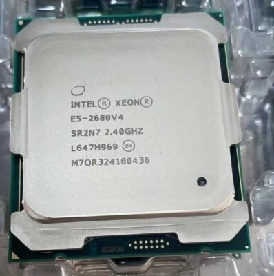 Intel XEON E5-2680V4 Processor CPU LGA2011-3 compatiabe with X99 MB and DDR4 - Image 1 of 2
