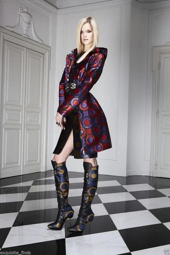 Trench coat Pre Autunno 2011 L# 6 Versace viola rosso stampa geometrica con cappuccio 38 2