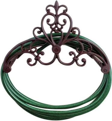 Esschert Design USA TG121 Cast Iron Wall Mount Hose Holder,Hose Reels & Storage - Image 1 of 2