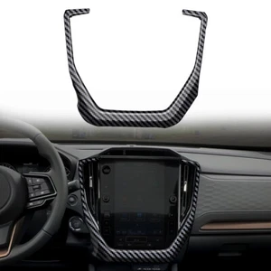 Cubierta de marco de pantalla de consola central de coche para Subaru Forester 2025 fibra de carbono - Imagen 1 de 14