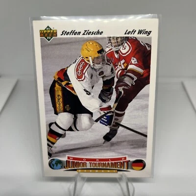 1991-92 Upper Deck Hockey World Juniors #679 Steffen Ziesche Rookie - Germany - Image 1 of 2