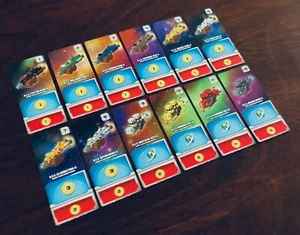 Space Base (Green Player Starting Ship Cards, Complete Set) Replacement Pieces - Picture 1 of 3