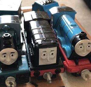 Mattel Thomas The Tank Motore Treno Bundle Spingere Lungo 2013 Ferdinand Diesel - Foto 1 di 7