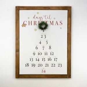 Calendario dell'Avvento arredo natalizioCalendarioda appendere all ingresso casa - Picture 1 of 7