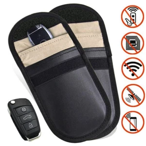 Auto Schlüssel Signal Blocker Etui Faraday Käfig Anhänger Etui schlüssellos RFID blockierende Tasche UK - Bild 1 von 6