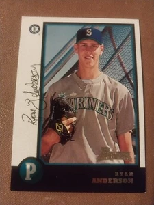 1998 RYAN ANDERSON BOWMAN BASEBALL ROOKIE CARD RC #129 SEATTLE MARINERS  - Picture 1 of 2