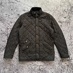 Barbour Chelsea Jacket Quilted Logo Black Size - XS - Picture 1 of 16